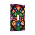 thumbnail image 6 of Zufioo Traditional Floral Polish Print Switch Wall Plate, Dustproof and Heat-resistant Decorative Wall Switch Cover, Suitable for Residential and Commercial Areas-Mid-size, 6 of 8