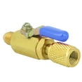 thumbnail image 3 of 1/4in Straight Brass Manual Shut off Valve R410A/R134A/R12 for Refrigeration Equipment(Blue), 3 of 8