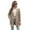 Beige, variant on Cardigans for Women Trendy Knit Long Sleeve Open Front Leopard Print Sweater with Oversized Pocket Crew Neck Fall Winter Fashion Casual Comfy Beige L