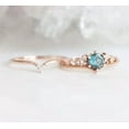 thumbnail image 4 of Women Rose Gold Plated Ring Alloy Band With Artificial Gemstones Jewelry For Everyday Anniversary Gift Classic, 4 of 5
