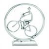 Benzara 26936 Weather resistant 14 inch Round Aluminum Sculpture in Silver