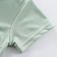 thumbnail image 7 of Zshosam Baby Boy Shorts Sets Summer Toddler Baby Boy Clothes Set Unisex Outfits Solid Short Sleeve Tops Shorts 2PCS (Green,90), 7 of 7