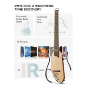 Donner HUSH I PRO Travel Guitar Acoustic Electric Guitar