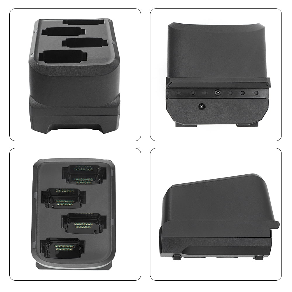 4-Slot Battery Charging Cradle Kit for Zebra MC9300,Android Barcode Scanners | (Power Supply Included)