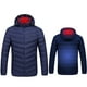 thumbnail image 1 of Chaqueta con calefacción USB, abrigo eléctrico ligero con capucha, chaqueta de senderismo para esquí al aire libre, sin banco de energía, 1 of 8