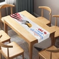 thumbnail image 4 of Cififendec 250th Anniversary Gnome StarTable Runner, 70.87"×13", Star & Stripes Red White Blue Dining Decor for Independence Day, Kitchen & Outdoor Patio Table Decor, 4 of 5