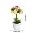 thumbnail image 3 of yulier Easter Egg Tree Potted Tabletop Decor, Artificial Mini Easter Tree with Spotted Egg for Spring Easter Decorations Indoor Home Office Table Centerpiece, 7.48 inch, 3 of 9