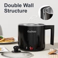 thumbnail image 4 of Electric Hot Pot - 1L Ramen Cooker, Mini Portable Multi-Functional Lazy Pot for Noodles, Soup, Non-Stick Cooker with Boil Dry Protection for Dorm, Office, 4 of 8