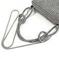 thumbnail image 4 of YIFEI Rhinestone Box Bag Knot Handle Evening Clutch Handbag Diamond Purse with Detachable Strap for Wedding Party, 4 of 5
