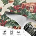 thumbnail image 6 of Yayeee Runner Rug for Bedroom 2'x6' Machine Washable Hallway Non Slip Mat, Red Christmas Poinsettia, 6 of 8