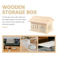 thumbnail image 5 of IFANLANDOR Outdoor Storage Box Beige Wood 1Pack Organization Holder for Home Decor, 5 of 5