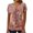 F-Multicolor, variant on ZQUUVOU Women's Short Sleeve Tunic Tops Summer Fold Printed V Neck Button Top B-Multicolor