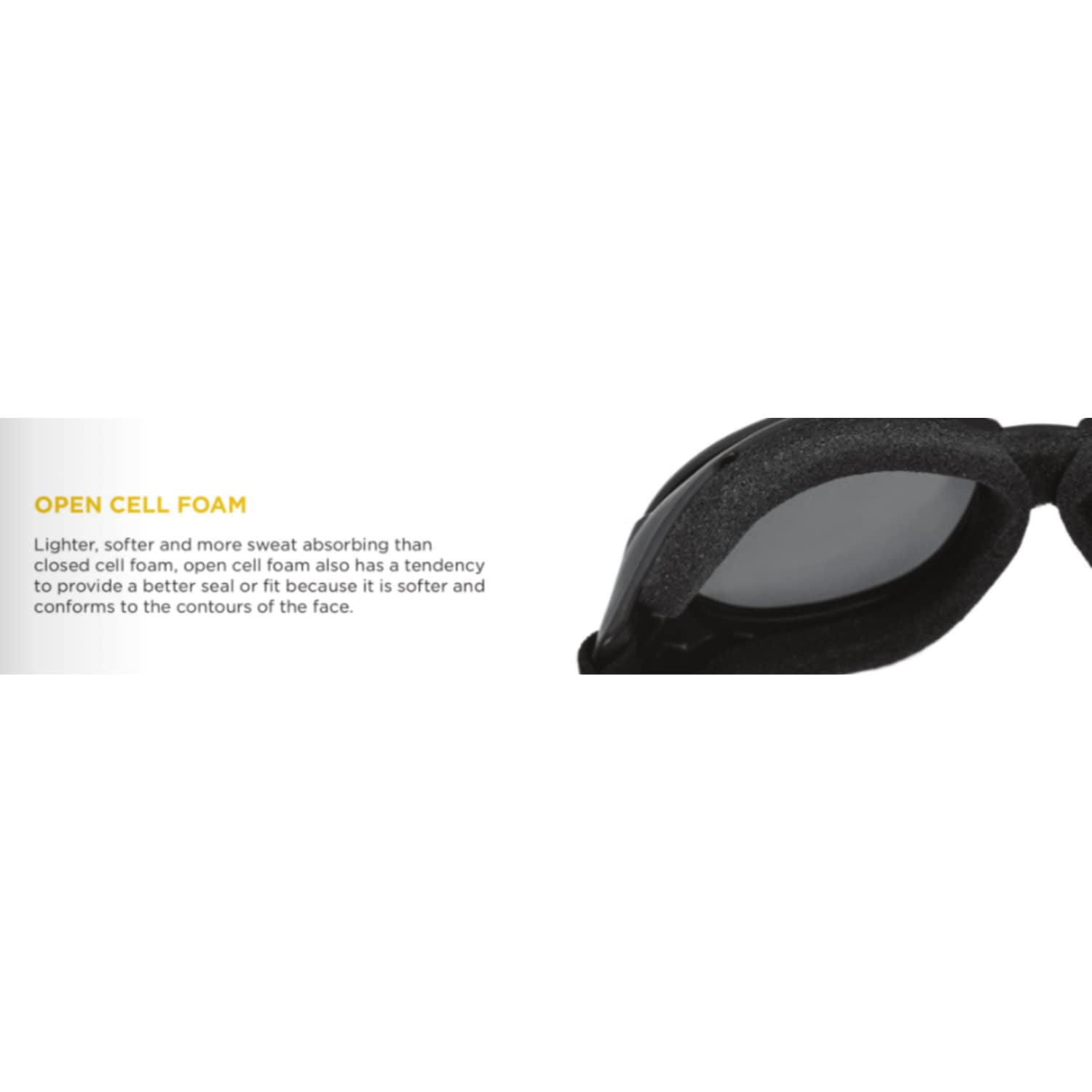 Bobster Cruiser Goggle-Style Motorcycle Sunglasses w/Clear Lens