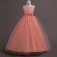 thumbnail image 5 of CHEEREAM Elegant Dress For Kids Puffy Layered Sleeveless Birthday Party Dresses Embroidered Princess Tulle Maxi Dress for Girls, 5 of 7