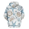 thumbnail image 3 of Marine Coral Shell StarBlue 3d Sweatshirts Hoodie Fashion Casual Personality Men's Women Street Hoodie Pullovers Long Sleeve Comfortable Top, 3 of 6
