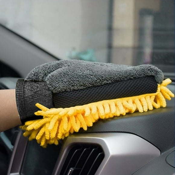 Flash Deals! Aqestyerly Car Accessories Car Cleaning Gloves Double-Sided Thickened Car Cleaning Car Washing Supplies Car Cleaning Kit