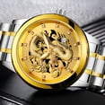 thumbnail image 3 of DESIGNICE 2026 New Men'S Watch Gold Dragon Sculpture Quartz Watch Luxury Men Steel Wristwatch for Daily Wear,Office,Party,Formal,Casual, 3 of 7
