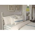 thumbnail image 2 of Grain Sack Stripe Cream and Colonial Blue 94" x 104" Queen Bedspread from Home Collections by Home Collections by Raghu, 2 of 2