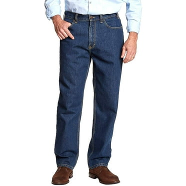 Kirkland Signature Men's Blue Relaxed Fit Jeans 42x36