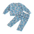 thumbnail image 1 of PENGXIANG Baby Boys 2PCS Pants Sets Long Sleeve  Neck Sweatshirt Tops Solid Color Pants Sets, 1 of 7