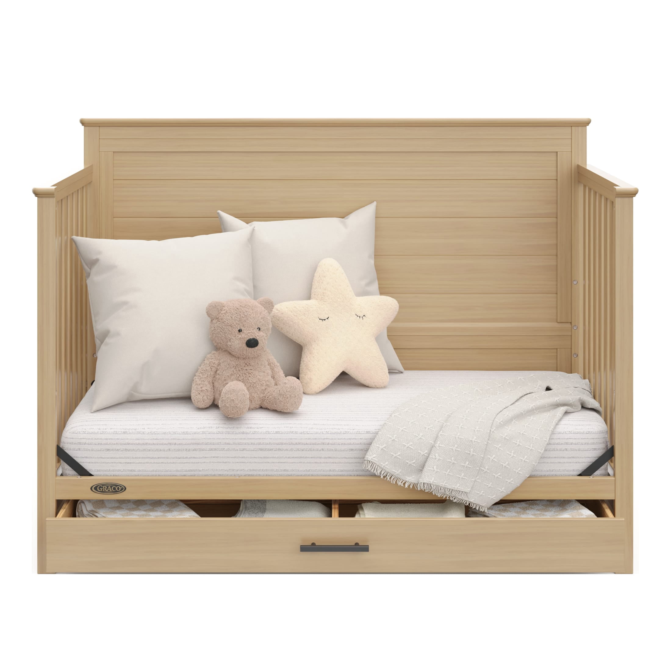 Graco Tristan Convertible Crib With Drawer - Driftwood