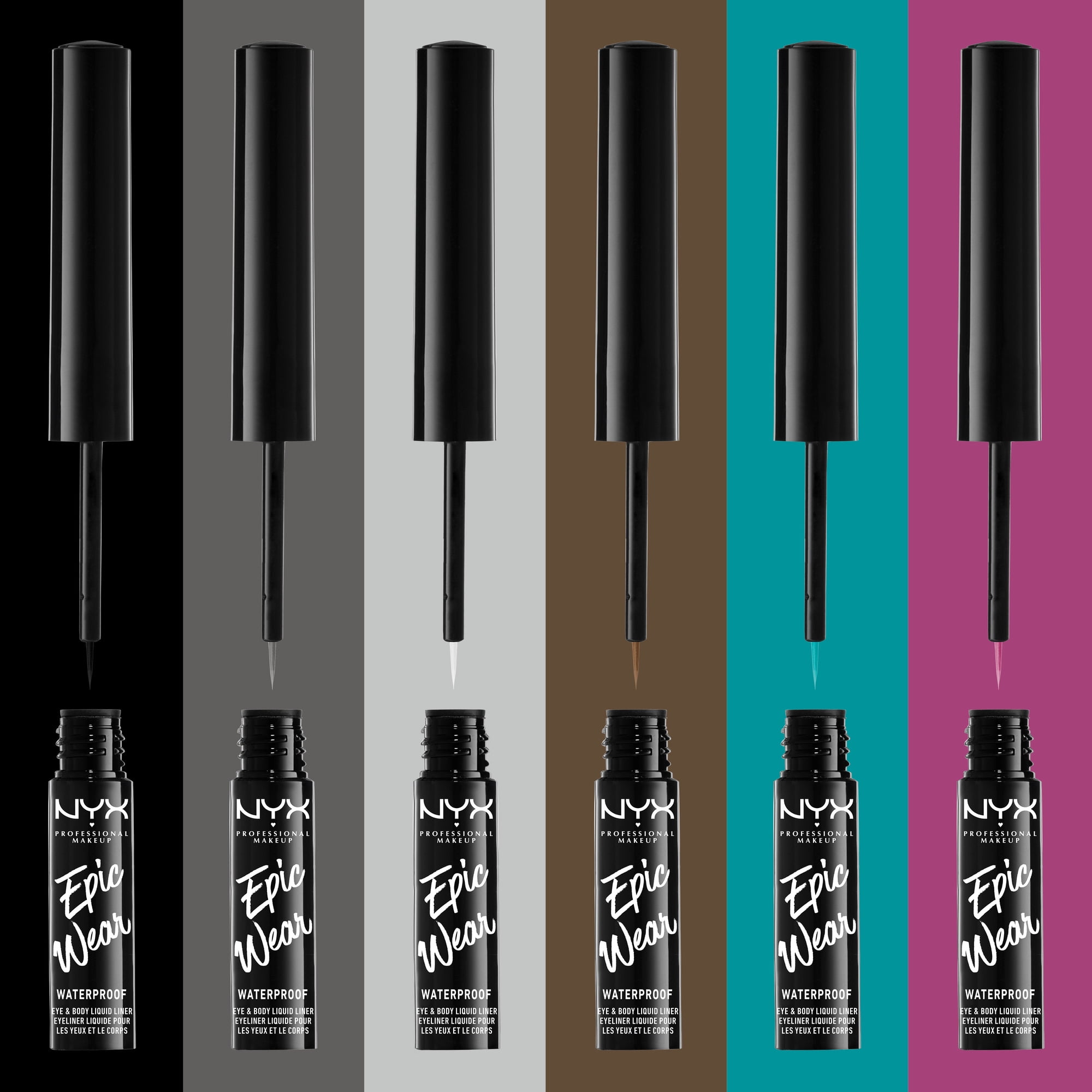 NYX Professional oz. Liner, Metal, Liquid Black Long-Lasting Waterproof Liquid Epic fl. Eyeliner, Metallic 0.12 Wear Makeup