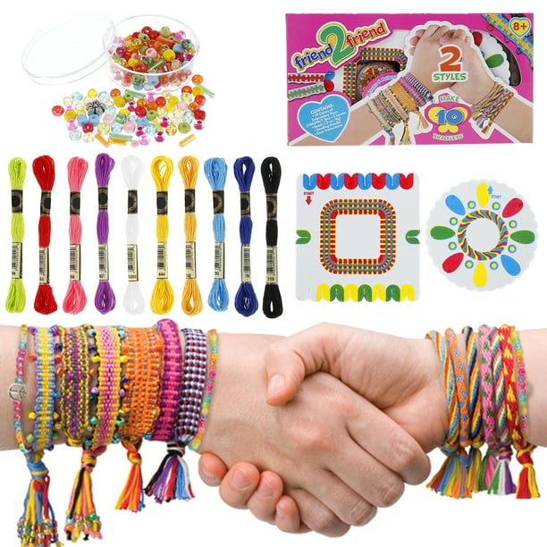 Kit de fabrication de bracelets à breloques 110 pièces pour filles