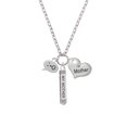 thumbnail image 2 of Delight Jewelry Silvertone Emoticon :-O - Surprise - Always My Mother Bar Zoe Necklace, 2 of 4