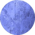 thumbnail image 1 of Ahgly Company Machine Washable Indoor Round Oriental Blue Industrial Area Rugs, 6' Round, 1 of 4