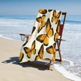thumbnail image 4 of Yibo Luxury Ocean Animal Turquoise Blue Sea Turtles Beach Towel Camping Towel, Gym Towel, Pool Towels, On Beach Cart, 4 of 7