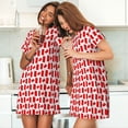 thumbnail image 4 of Bingfone Canada Nightgowns for Women Sleep Shirts Short Sleeve Nightshirt Pullover Nightdress Soft Sleepwear, 4 of 6
