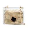 thumbnail image 1 of Sywqhk Bolso De Hombro De Paja Tejida Bolso Con Remache Bolsos De Mensajero De Viaje De Pvc Transparente Para Mujer Sywqhk Para estrenar, 1 of 9
