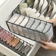 thumbnail image 3 of 3pcs Underwear Storage Boxes, Household Compartment Fabric Clothes Organizer, Drawers Dividers Organizer, Multifunctional Wardrobe Organizer For Panties Socks Bra Storage, 3 of 4