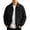 Black, variant on Men's Casual Bomber Jacket Zip-Up Golf Jacket Black Size XL