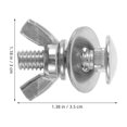 thumbnail image 2 of IFANLANDOR 1 Pair Silver Butterfly Wing Screws for Mounting Hardware on Scuba Setup Tools, 2 of 6