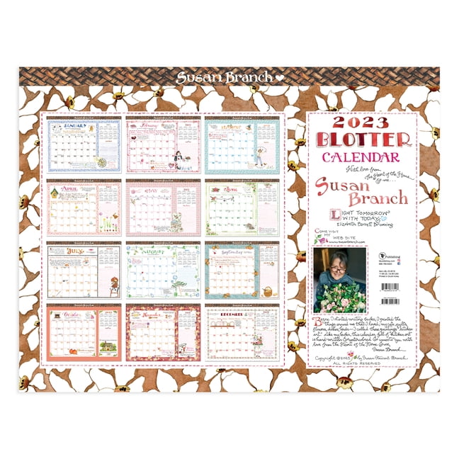 Cal 2023 Susan Branch Desk Pad Monthly Blotter Calendar (Calendar