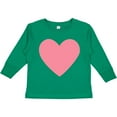 thumbnail image 3 of Inktastic Pink Valentine's Day Heart Boys or Girls Long Sleeve Toddler T-Shirt, 3 of 5