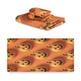 thumbnail image 2 of 3 Piece Bath Towels Set Bath Towel, Hand Towel and Face Towel for Bathroom, Gym, Hotel 3d Pumpkin, 2 of 8
