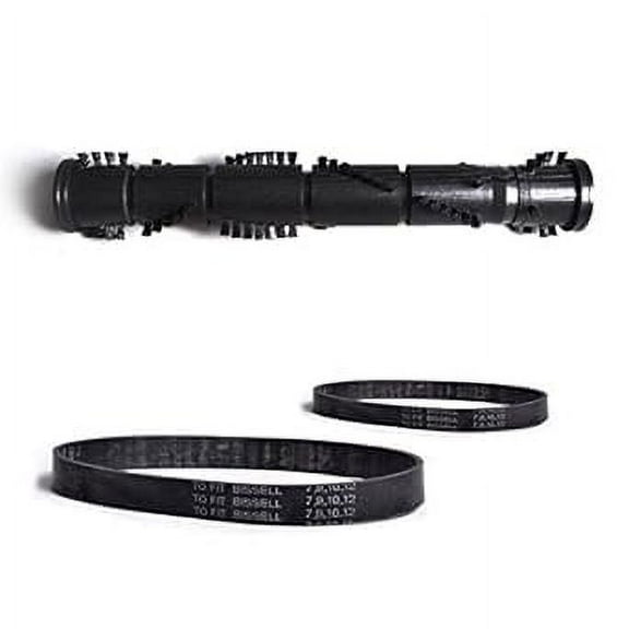Replacement Part for Bissell 1701, 26T5, 2190, 32Y7, 6594 Vacuum Cleaner Roller Brush with 2 Belts