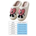 thumbnail image 2 of Pantufla Zapatillas de dibujos animados con patrón de amor, antideslizantes, esponjosas, lindas para hombres y mujeres DQrwqpou Tenis De Mujer Tenis De Hombre, 2 of 4