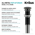 thumbnail image 4 of Kraus PU-L10ORB Bathroom Sink Pop-Up Drain + Extended Thread Oil Rubbed Bronze, 4 of 7
