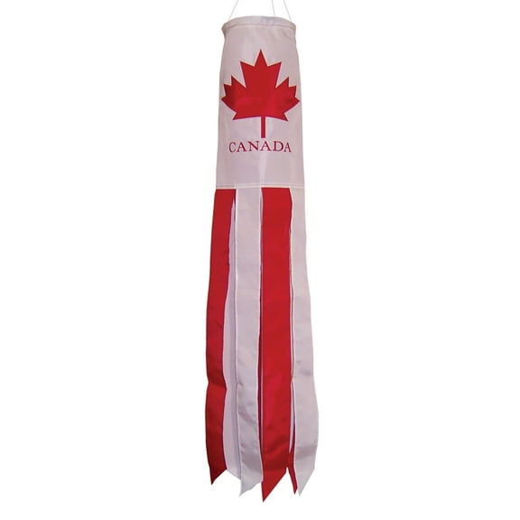 In the Breeze 4151 — Canada Flag Windsock, 40-Inch — Souvenir, Flag Canadian Windsock