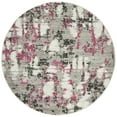 thumbnail image 4 of SAFAVIEH Skyler Langston Distressed Area Rug, Grey/Pink, 8' x 8' Round, 4 of 10
