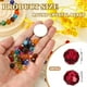 thumbnail image 2 of Uxcell cuentas de cristal redondas de 10 mm, 100 piezas de cuentas de bola facetadas de vidrio para hacer joyas, rojas, 2 of 6