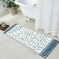 thumbnail image 6 of Bathroom Rugs 20x31 inch Black Boho Bath Mat Non-Slip Geometric Moroccan Farmhouse Bath Rug Soft Velvet Machine Washable Bathroom Mats for Tub Sink Shower, 6 of 6