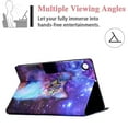 thumbnail image 4 of Galaxy Tab A8 10.5 inch Case SM-X200/SM-X205/SM-X207, Allytech Premium PU Leather Multi-Angle Viewing Angles Stand Smart Auto Sleep Wake Folio Cover for Samsung Galaxy Tab X200 2022, Galaxy Cat, 4 of 6