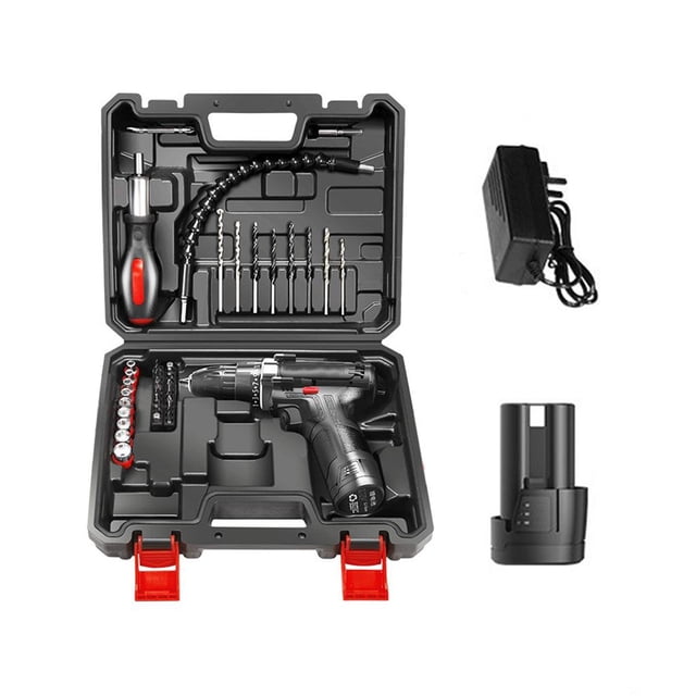 Taladro Inalámbrico De Impacto Destornillador Eléctrico Hogar 12Vf Taladro Eléctrico De Litio Juego De Herramientas Eléctricas Advancent TO004176-00