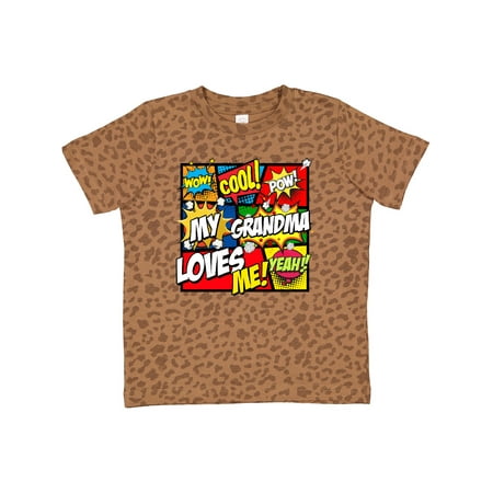 

Inktastic My Grandma Loves Me Gift Toddler Boy or Toddler Girl T-Shirt