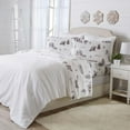 thumbnail image 3 of Great Bay Home Printed Velvet Plush 4-Piece Sheet Set (Full, North Pole Polar Bears), 3 of 6