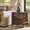 Walnut, variant on Mid Century 27" Walnut End Table with Charging Station, Solid Wood 2 Drawer Side Table for Bedroom Living Room